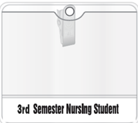 3rd Semester Nursing Badge Holder