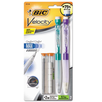Bic Velocity Max Comfort 0.7mm Mechanical Pencils (2pk)