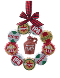 Craft Beer Wreath Ornament