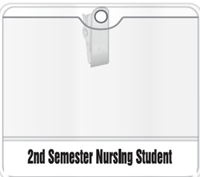 2nd Semester Nursing Badge Holder