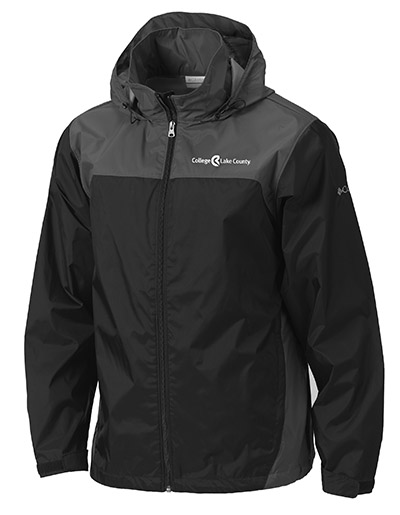 Columbia Mens Glennaker Lake Windbreaker- Black | College of Lake ...