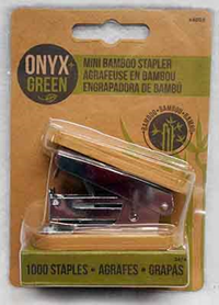 Onyx Green - Mini Bamboo Stapler