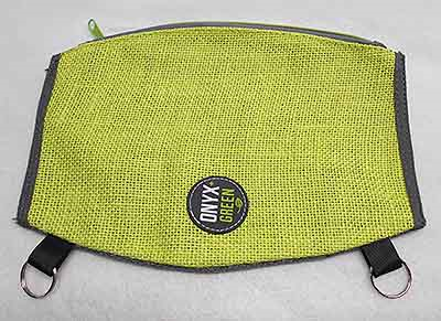 Ramie & Jute Large Pencil Pouch – ONYX and Green