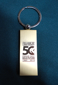 CLC 5oth Anniversary Contemporary Metal Key Chain