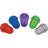 Staples 1" Cubicle Hooks, Small, Assorted Colors, 5/Pack