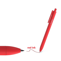 TRU RED Retractable Quick Dry Gel Pens, Medium Point, 0.7mm, Red, Dozen