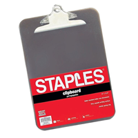 Staples Plastic Clipboard, Smoke