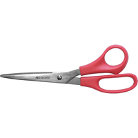 Westcott All Purpose Value 8" Stainless Steel Standard Scissors, Pointed Tip, Red