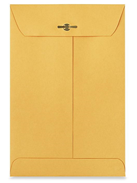 Kraft Clasp Envelopes 6x9 10ct