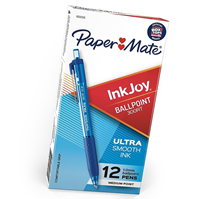 Paper Mate InkJoy 300 RT Retractable Ballpoint Pens, Medium Point, Blue Ink