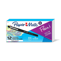 Paper Mate Flair Felt Pen, Medium Point, Black Ink