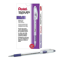 Pentel R.S.V.P. Ballpoint Pens, Medium Point, Purple Ink