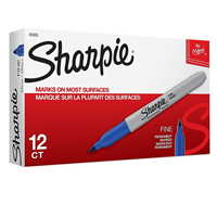 Sharpie Permanent Marker, Fine Tip, Blue