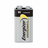 Energizer 9V Battery, Alkaline, Everyday, 9V DC, PK 12