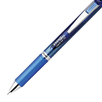 Pentel EnerGel Deluxe RTX Retractable Gel Pens, Needle Tip Medium Point, Blue Ink, Dozen