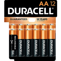 Duracell Coppertop AA Alkaline Batteries, 12/Pack