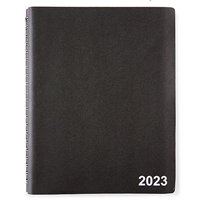 2022 TRU RED™ 8" x 11" Four-Person Daily Appointment Book, Black