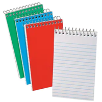 Ampad Memo Pads, 3" x 5", Narrow Ruled, Assorted, 60 Sheets/Pad, 12 Pads/Pack
