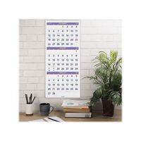 AT-A-GLANCE® Vertical-Format Three-Month Reference Wall Calendar, 12 x 27, 2022 (SKU 1058182771)