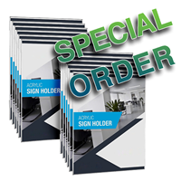 AdirOffice Sign Holder, 8.5" x 11", Clear Acrylic, 12/Pack (SKU 1058056171)
