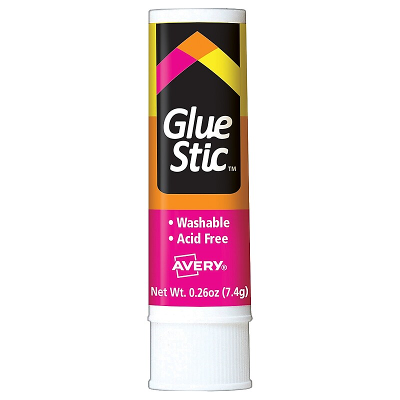 Avery Glue Stic Permanent Glue Sticks, 0.26 Oz (SKU 1057491171)