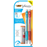 Bic Velocity Strong Lead 0.7mm Mechanical Pencil (2pk)