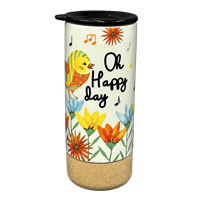 Ceramic Tumbler With Cork Bottom