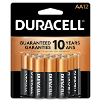 Duracell Coppertop AA Alkaline Batteries, 8/12/36/Pack
