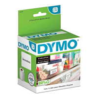 Dymo LabelWriter Large Multi-Purpose 30324 Label Print Lbls, 2.13"W, BlackWhite, 320/roll
