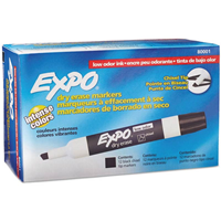 Expo Low Odor Chisel Point Dry Erase Markers, Pack of 12