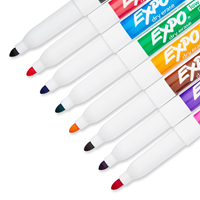 Expo Dry Erase Markers, Fine Point, Assorted, 8/Pack