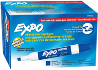 Expo Low Odor Chisel Point Dry Erase Markers, Pack of 12