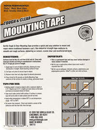 Gorilla Tough & Clear Double-Sided Mounting Tape