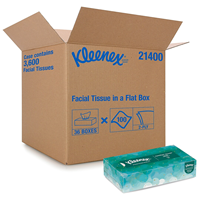 Kleenex Standard Facial Tissue, 2-Ply, White, 100 Sheet