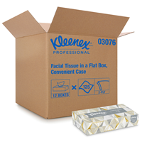 Kleenex Standard Facial Tissue, 2-Ply, White, 125 Sheets/Box, 12 Boxes/Pack