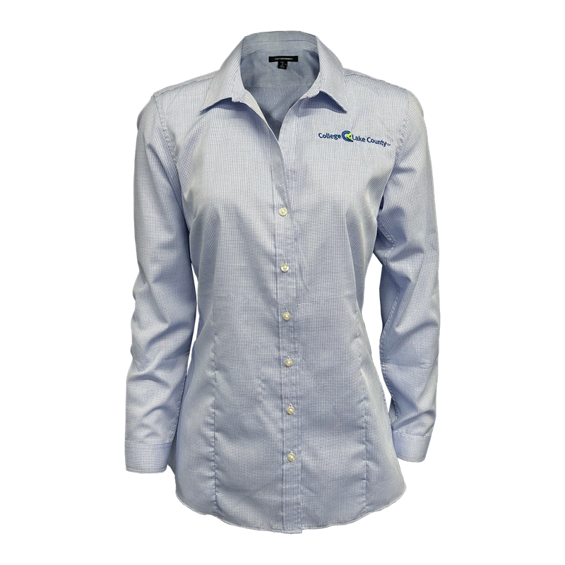 Ladies CLC Pincheck Easycare Dress Shirt (SKU 1060048136)
