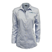 Ladies CLC Pincheck Easycare Dress Shirt