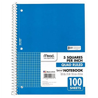 Mead Graph Paper 100 Sheets