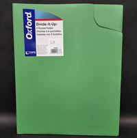 Oxford Divide-It-Up 4 Pocket Folder