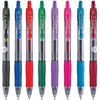 Pilot G2 Retractable Gel Pens, Bold Point, Assorted Ink, 8/Pack