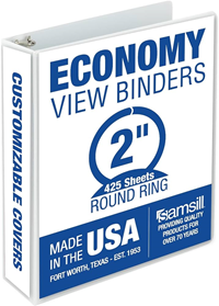 Samsill 2" Economy Insertable Binder