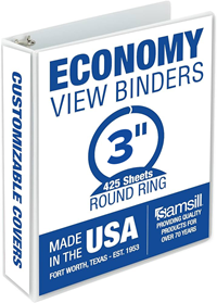 Samsill 3" Economy Binder