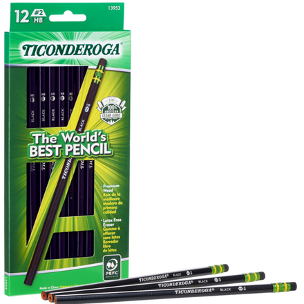 Ticonderoga Premium Black Pencils, #2 - 24 pack