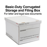 Tru Red File Box, Lift Off Lid, Legal/Letter 10pk