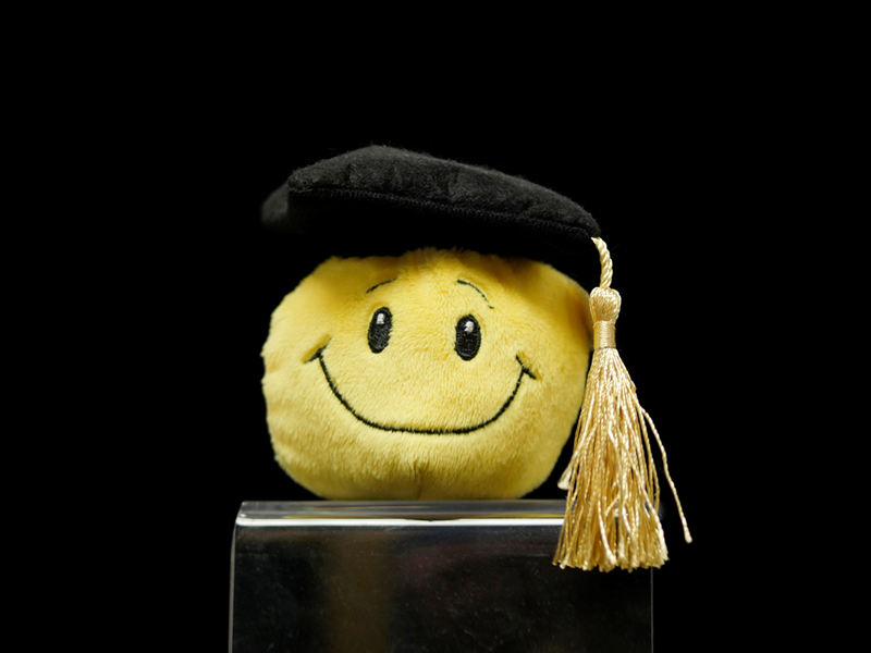 Happy Face Graduation Bean Bag (SKU 10427965)
