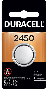 Duracell 2450 Lithium Coin Cell Battery, 1/pack
